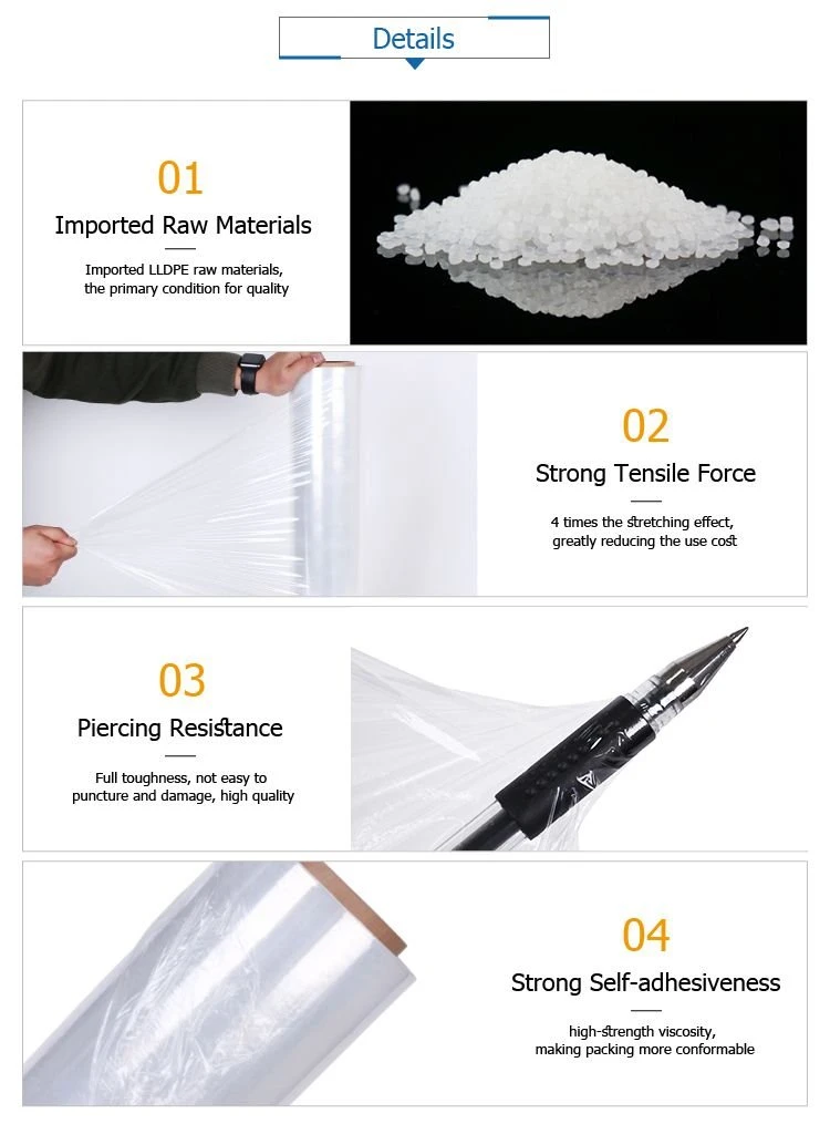 Stretch Film Plastic Rolls details