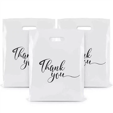 थैंक यू डाई कट हैंडल बैग